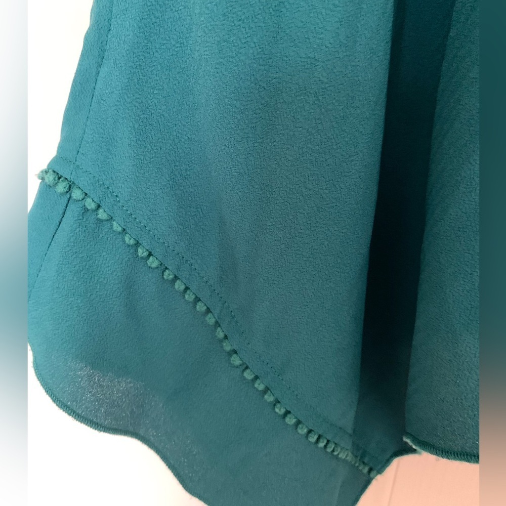 Teal Sleeveless Women's Tank Top - Picture 3 of 6